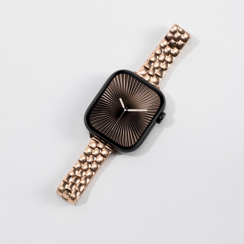 Rounded-Link Metal Bracelet