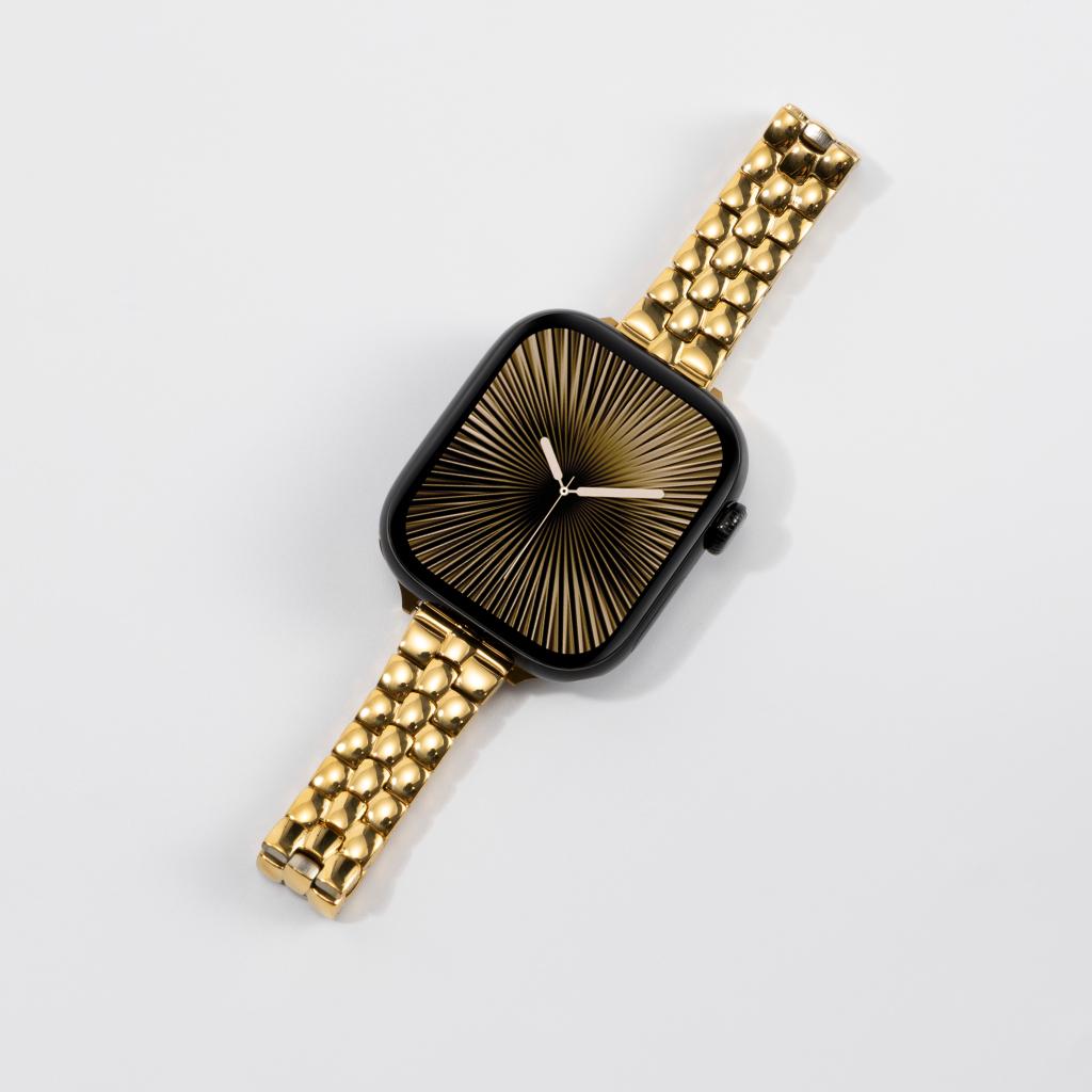 Rounded-Link Metal Bracelet
