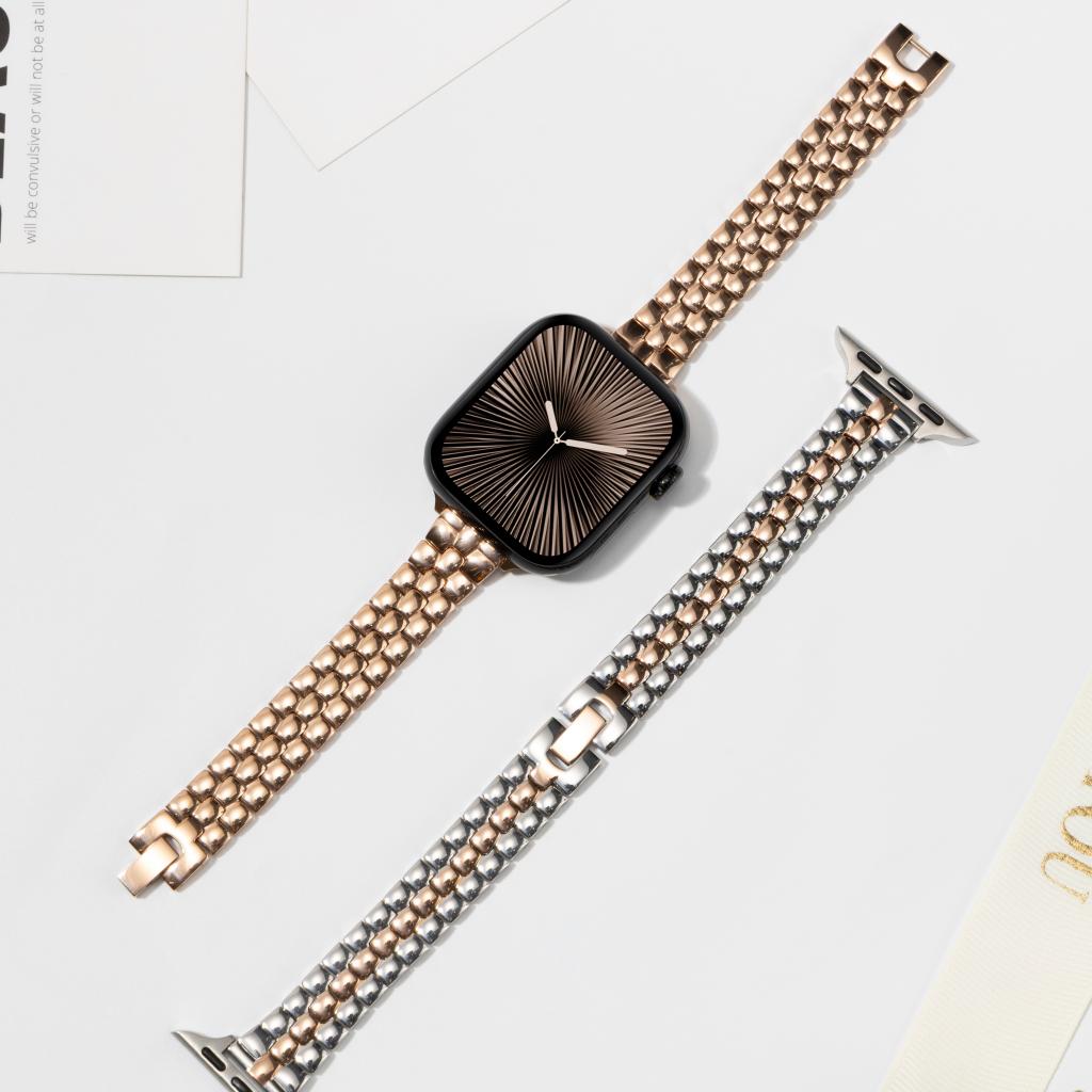 Rounded-Link Metal Bracelet