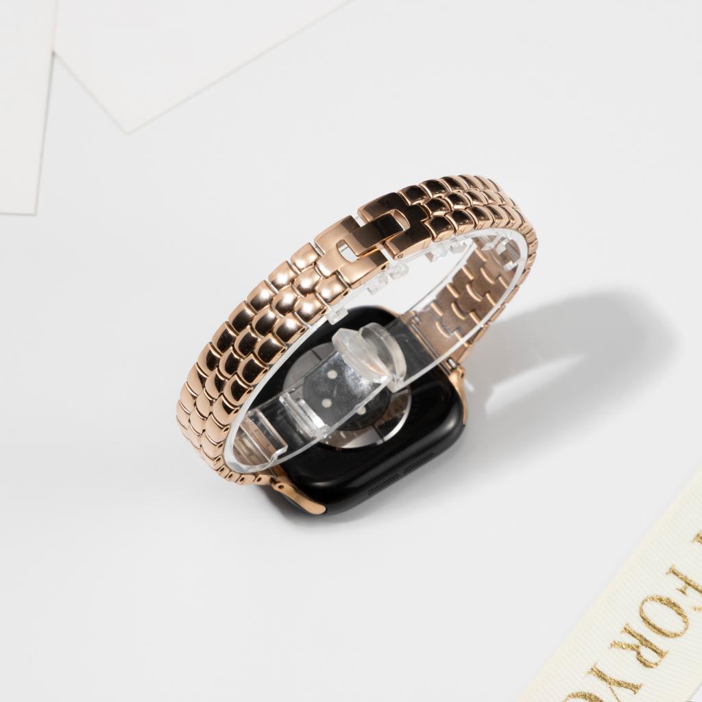 Rounded-Link Metal Bracelet